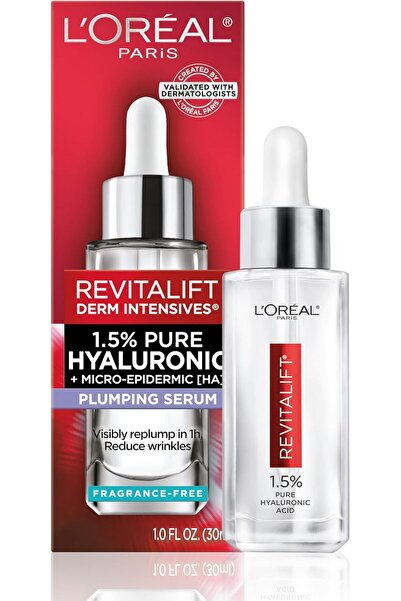 L'Oreal Paris مصل حمض الهيالورونيك ريفيتاليفت ديرم - 1.5%، 1 أونصة