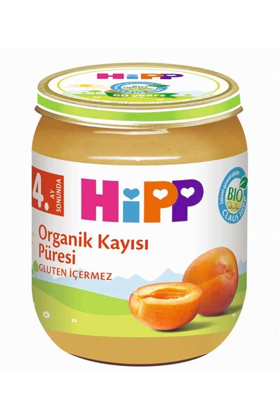 Hipp Organik Meyve Püresi 125 gr Kayısı Kavanoz Maması