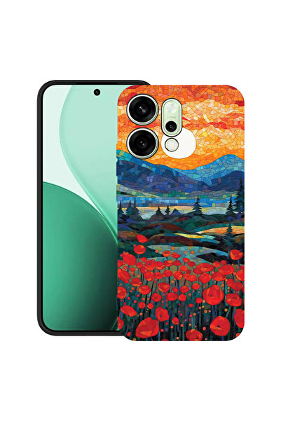 bestcase Carcasă ultra subțire TPU pentru Oppo Reno14 5G, maci în apus de soa...