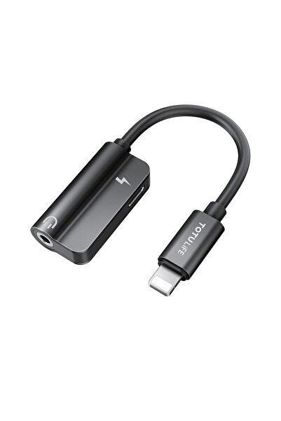 Totulife محول OTG 2 في 1 - موصل AUX، مكالمات وشحن - متوافق مع أجهزة iPhone وiOS