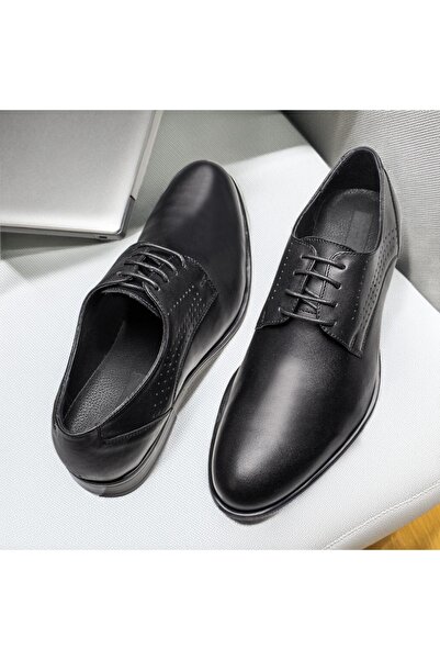 Modlet.ro Men's black leather elegant shoes MOD11902