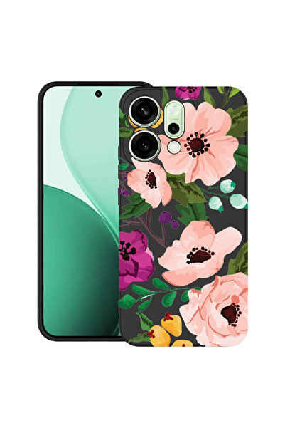 bestcase Carcasă ultra subțire TPU pentru Oppo Reno14 5G, flori pastelate, 20...