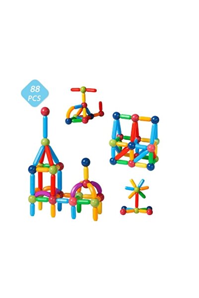 OEM Magnetic Sticks, Montessori Toy, Building Blocks, STEM Sensory Toy, 88 Elements, M