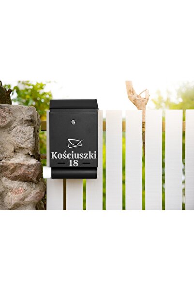 Other Skrzynka pocztowa na listy Hadvar czarna z napisami