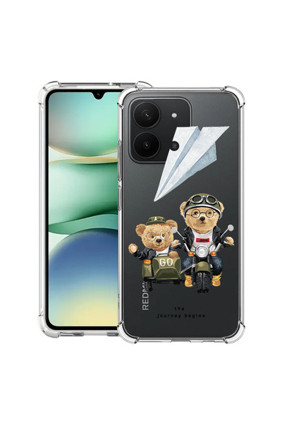 bestcase Carcasă antișoc pentru Xiaomi Redmi 15C 4G (171 mm), Teddy On The Ro...