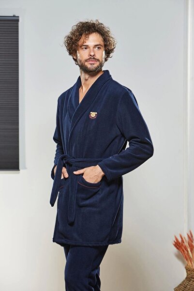 PJS Erkek Polar Sabahlık Uzun Kol - Sıcak ve Yumuşak Dokulu