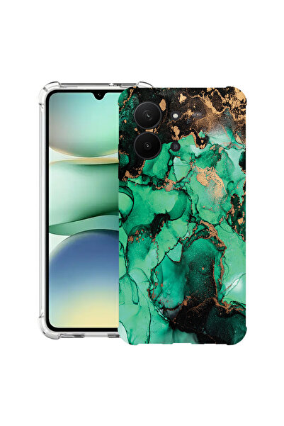 bestcase Carcasă antișoc pentru Xiaomi Redmi 15C 4G (171 mm), marmură închisă...