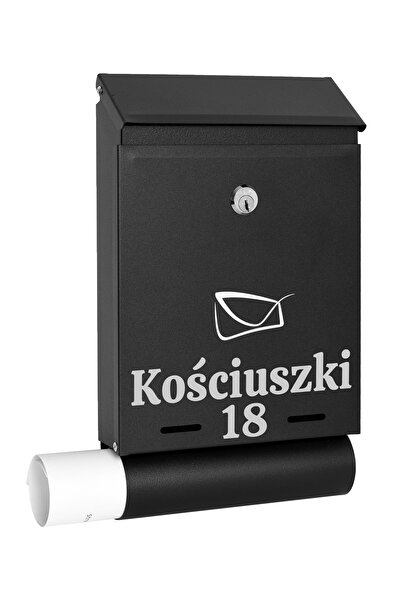 Other Skrzynka pocztowa na listy Hadvar czarna z napisami