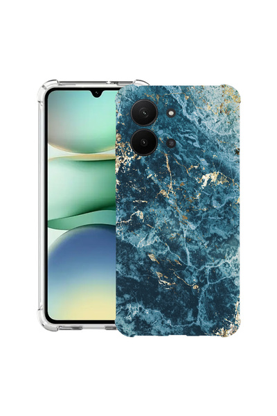 bestcase Carcasă antișoc pentru Xiaomi Redmi 15C 4G (171 mm), marmură - verde...