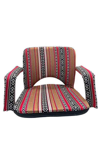 VELMORE Paradiso Floor Lounge Chair - Sand Proof Polyester Beach & Camping Chair - BROWN