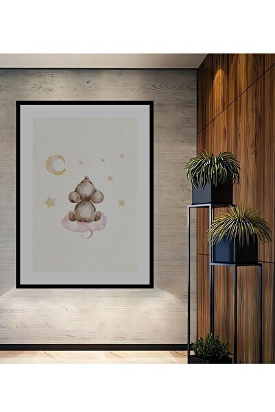 Teona Ahşap Tablou decorativ din lemn dreptunghiular cu aspect de cadru de șo...