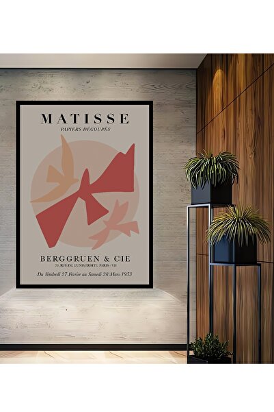 Teona Ahşap Tablou decorativ din lemn dreptunghiular Matisse Papiers Decoupes...