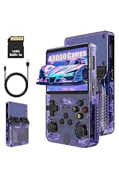 DKH R36S Retro Handheld Game Console with 64G Built-in 15000+ Classic Games, Open Source Linux System 3.