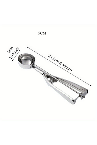 Choice1 مجموعة أدوات خبز عجينة الكوكيز على شكل ملعقة كروية مقاس 5 سم ومغرفة آ...