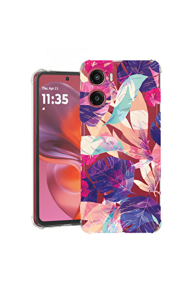 bestcase Carcasă antișoc pentru Motorola Moto G06, Flori tropicale, 2078499 A...