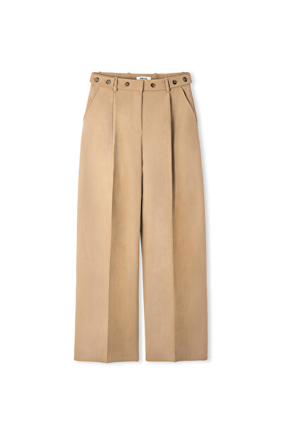 İpekyol Düğme aksesuarlı wide leg fit pantolon