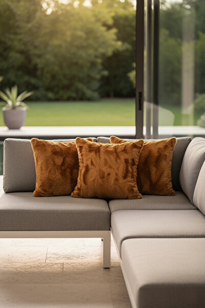 Go Veform Μαλακό βελούδινο κάλυμμα μαξιλαριού με φτερά κουνελιού 2 τεμαχίων 4...