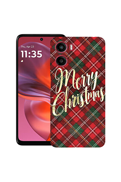 bestcase Carcasă ultra subțire TPU pentru Motorola Moto G06, Crăciun fericit,...