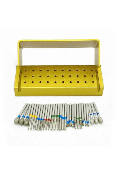 Choice3 مجموعة أدوات طب الأسنان الذهبية، 30 قطعة من مثقاب الماس لأدوات طب الأ...