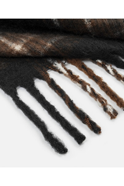 İpekyol Tassel Plaid Pattern Scarf