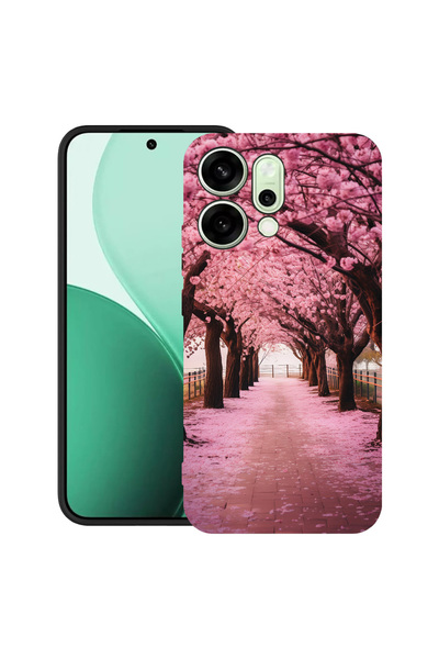 bestcase Carcasă ultra subțire TPU pentru Oppo Reno14 5G, flori de cireș, 208...