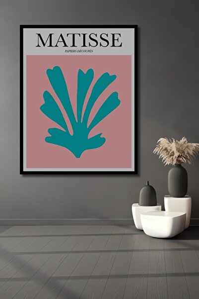 Teona Ahşap Tablou decorativ din lemn dreptunghiular Matisse Papiers Decoupes Aspect cadru