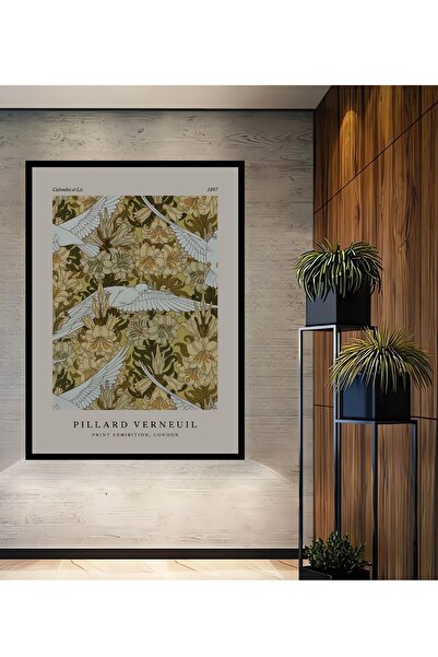 Teona Ahşap Tablou decorativ din lemn dreptunghiular cu păsări albe și flori ...