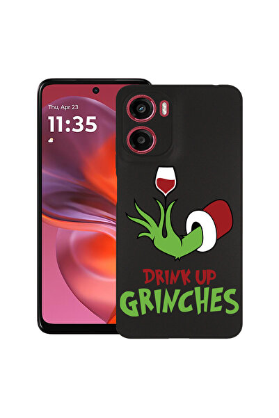 bestcase Carcasă ultra subțire TPU pentru Motorola Moto G06, Grinches - Drink...