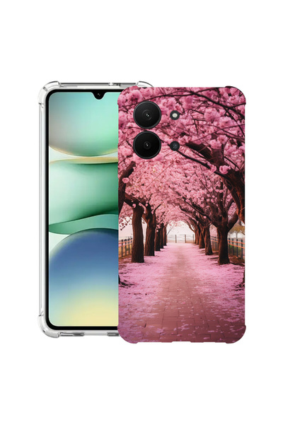 bestcase Carcasă antișoc pentru Xiaomi Redmi 15C 4G (171 mm), cu flori de cir...