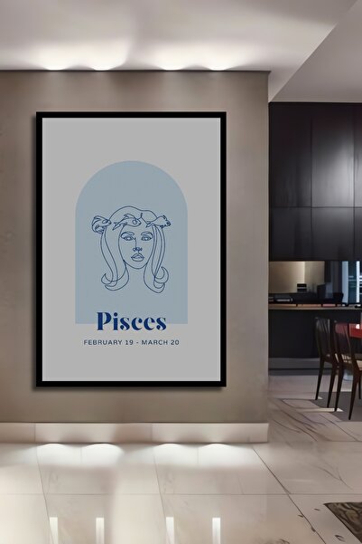 Teona Ahşap Декоративна дървена правоъгълна рамка за картина с илюстрация на ...