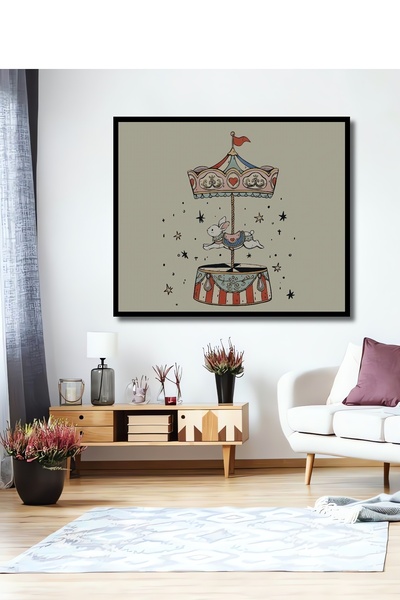 Teona Ahşap Tablă decorativă din lemn, dreptunghiulară, cu cadru rotativ de c...