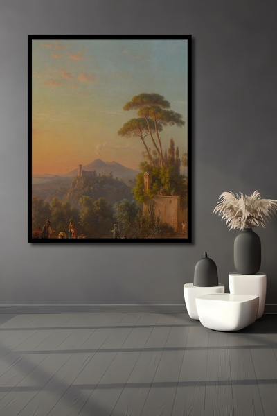 Teona Ahşap Tablou decorativ din lemn dreptunghiular, peisaj natural, răsărit...