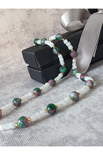 by Natalie Crystal and Dorica Beaded Anklet Women's Foot Accessory Handcrafted