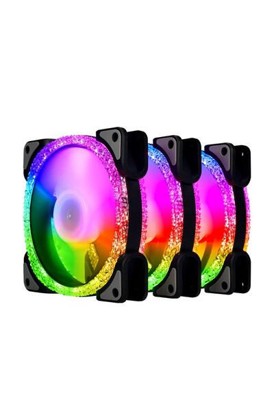 SNT BZ-1200-5VARGB 120 MM Argb Siyah Kasa Fanı