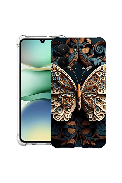 bestcase Carcasă antișoc pentru Xiaomi Redmi 15C 4G (171 mm), Fluture Frumuse...