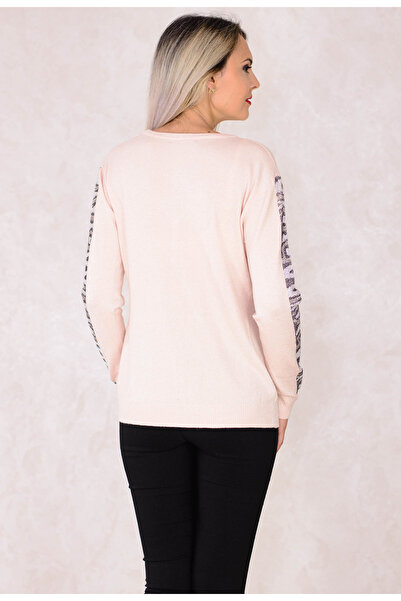 Elis Fashion Cardigan Silver Shimmer Pink