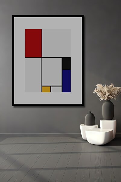 Teona Ahşap Tablou decorativ din lemn dreptunghiular, artă abstractă, aspect de cadru geometric