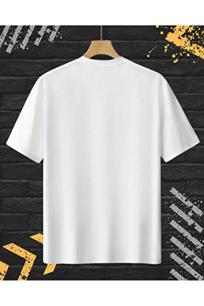 OEM Men's T-Shirt with Embroidery, Rubik's Cube, Cotton, White, XL INTL