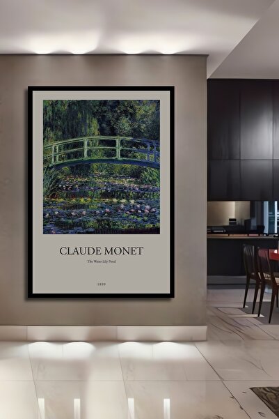 Teona Ahşap Tablou decorativ din lemn dreptunghiular cu aspect de cadru de podul Lacului Nufărului