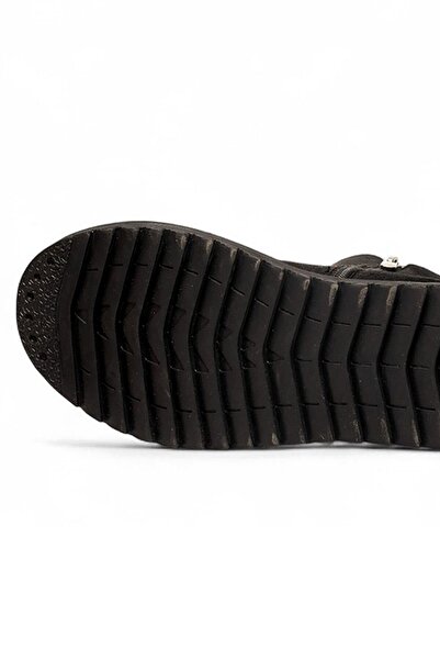 Celira Dvm Süet Siyah Fermuarlı Kadın Kışlık Bot NSB518