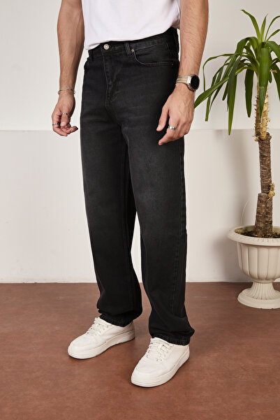 FRANKNESS JNS Men's Baggy Jeans Relaxed Fit Pants