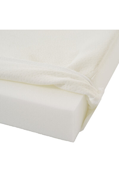 Hugzzz Snooze Pure White foldable travel mattress, anti-allergic cover, 120x60x6 cm
