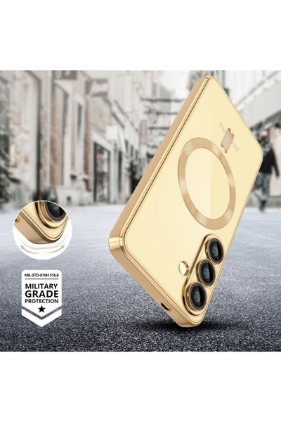 SKYDDAR INNOVATION Θήκη για Samsung Galaxy S25 Edge, Luxury Shield Magsafe, σετ αυτοκόλλητων, Μπλε