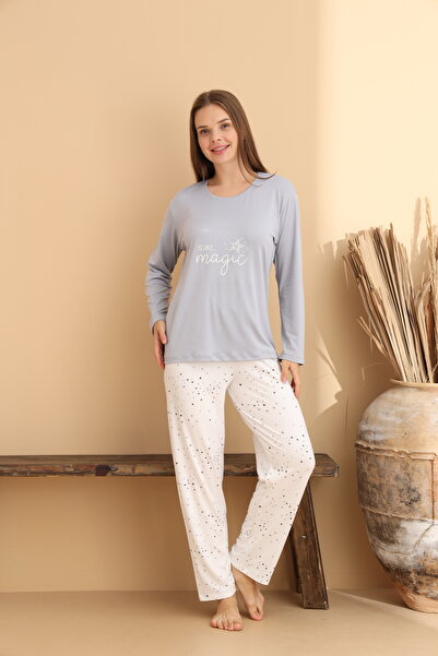 ELİTOL Σετ πιτζάμες Magic Grey Starry