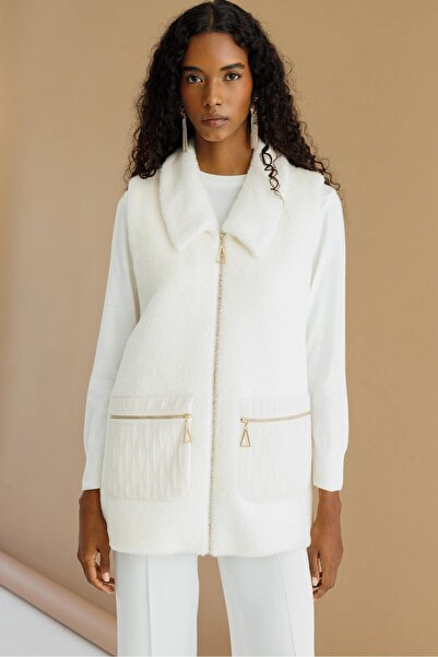 gaze GARNİLİ ANGORA YELEK 7015