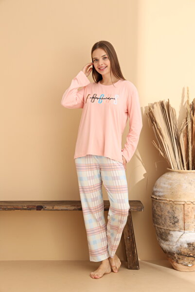 ELİTOL Focus Powder Checkered Pajama Set