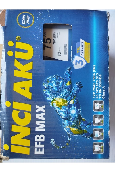 sağlas 12V 75 AH EFB AKÜ