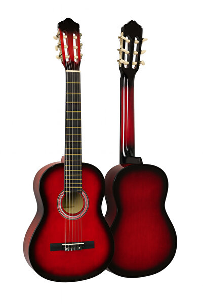 Campbell CE-55RD Kırmızı Klasik Gitar Seti 4/4 ( Taşıma kılıfı, Gitar askısı, Tuner, Metod ve Pena Hediyeli)
