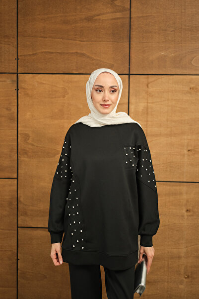 LOCCO Women's Stone Detail Suit Black