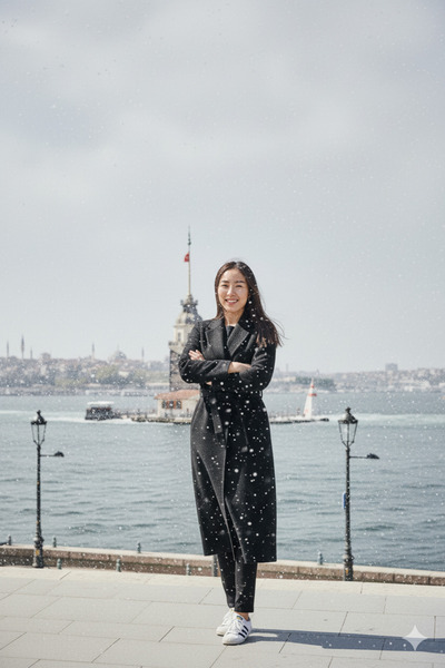 LİMABEL Black Coat with Belted Pockets Knee Length Long Casual Cashmere Winter Women's Coat-6